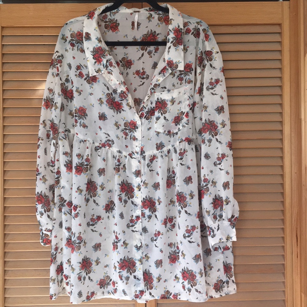 SALE! Free people button down tunic size S